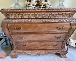 Ornate Bombe-Style Chest