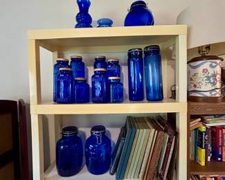 Vintage Cobalt Blue Glass Collection