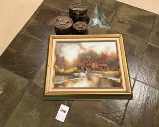 Framed Signed Painting 