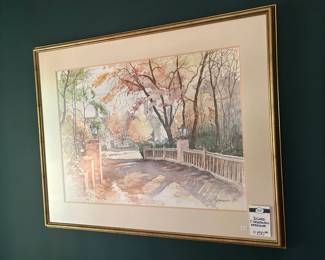 Signed J. Gruzewski Watercolor 