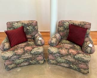 Floral Armchairs