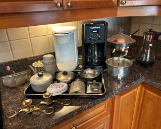 Cuisinart Coffee Pots, Candlestick Holders, Lidded Pots 