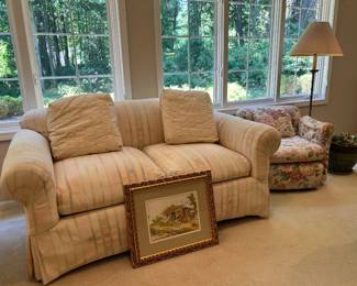 Vtg Sofa, Wall Art 