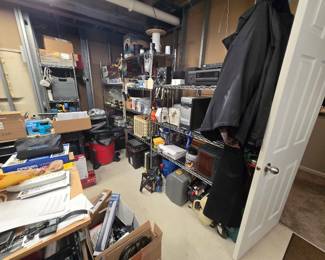 numerous tools and RC toys
