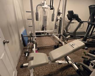 All exercise equipment pictured is available