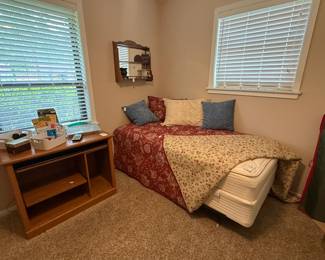 Twin High Bed, Desk