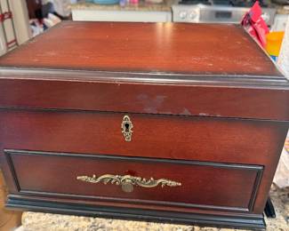 wooden flatware box