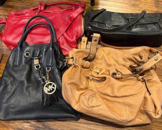 Michael Kors and other leather purses
