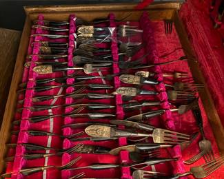thailand bronze flatware set