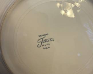 vintage white fiestaware plates