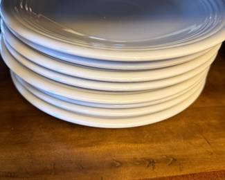 vintage white Fiesta plates