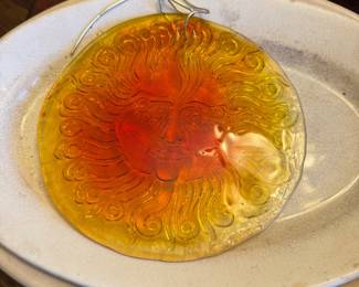 Whitefriars Glass sunspot suncatcher 1969