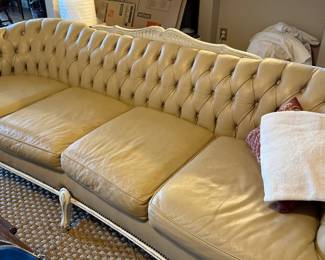 custom made leather couch