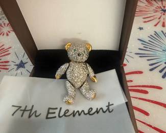 Teddy bear pin