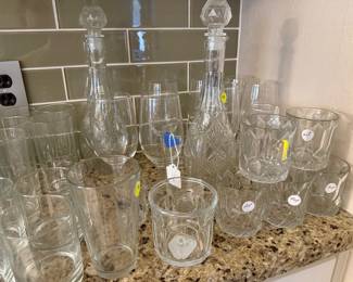 misc glassware and barware