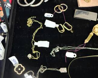 misc sterling and costume jewelry