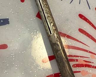 antique victorian sliding or propelling pencil made of silver