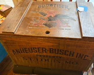 Budweiser beer crate