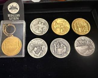 1976 commemorative medals, silver and gold plated