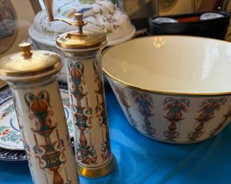 lenox lido bowl and salt and pepper shakers