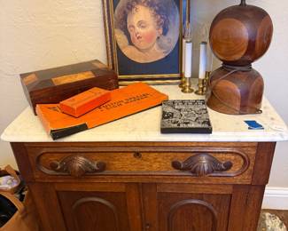 marble top wash stand