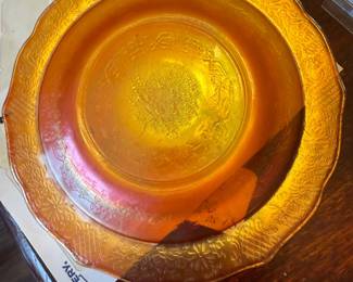 federal glass normandie marigold carnival glass