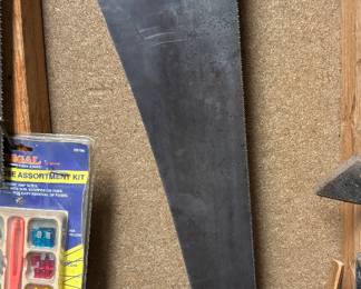Old Warranted Superior hand saw