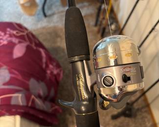Synergy Steel Titanium reel with a Shakespeare rod