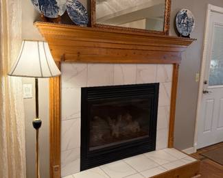 Fireplace isn't for sale but those other, non-attached items are all for sale.