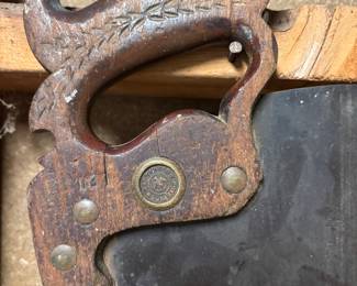 Old Warranted Superior hand saw