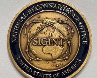 National Reconnaissance Office (NRO) SIGINT Challenge Coin - Not sold to public. Highly collectible 