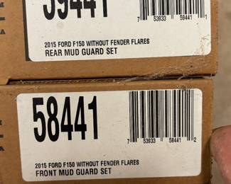 2015 Ford F150 mud guard set