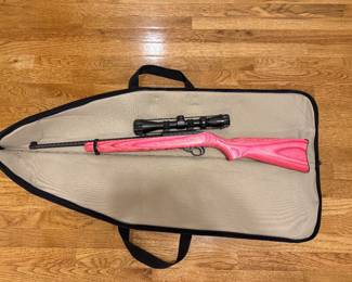 Crazy cool pink stock Ruger 10/22 Autoloading rifle W/scope