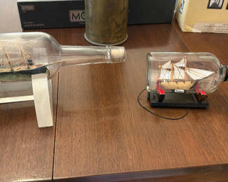 Lot 23: Two Ship-in-a-Bottle Model Sailboats