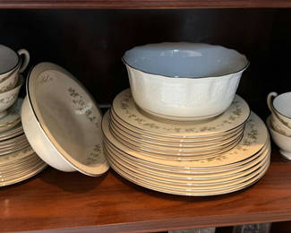 Lot 71: White China Dinnerware Set