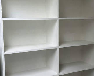 Lot 81: White Cubby Shelf Unit