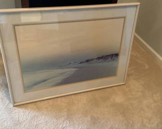 Lot 34: Framed Beach Landscape Print