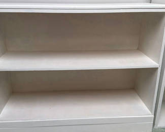 Lot 80: White Wooden Bookshelf