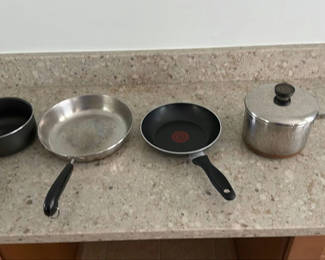Lot 111: Assorted Pots and Frying Pans