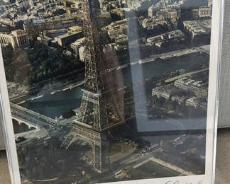 Lot 90: Framed Paris Eiffel Tower Print