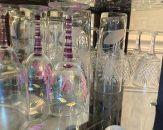 Lot 31: Decorative Glassware and Stemware Collection