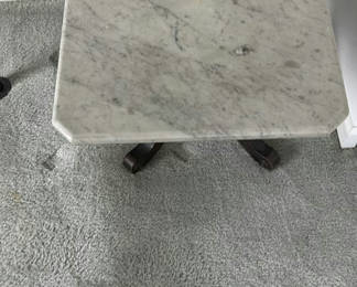 Lot 79: Marble Top Side Table