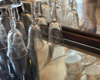 Lot 30: Glass Stemware and Porcelain Teacups