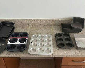 Lot 108: Assorted Baking Pans and Muffin Tins