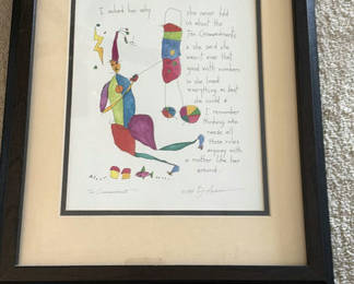 Lot 99: Framed Abstract Artwork Print