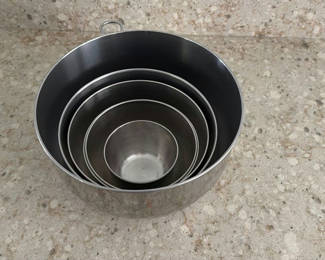 Lot 109: Set of Stainless Steel Mixing Bowls