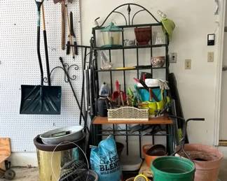 Garden Items, Large Bag Of Bird Seed, Plant Shelf More