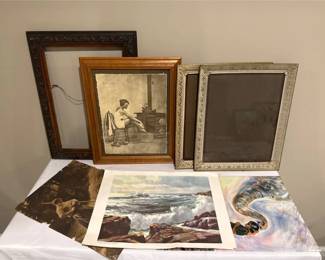 Misc Prints, Photograph, and Ornate Frames