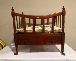 Vintage Magazine Rack Turned Baby Doll Dog Bed