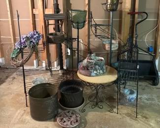 Metal Plant Stands, Potsplanters, Garden Decor, True Temper Tiller